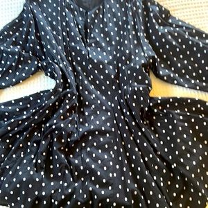 H&M polka dot swing dress size M